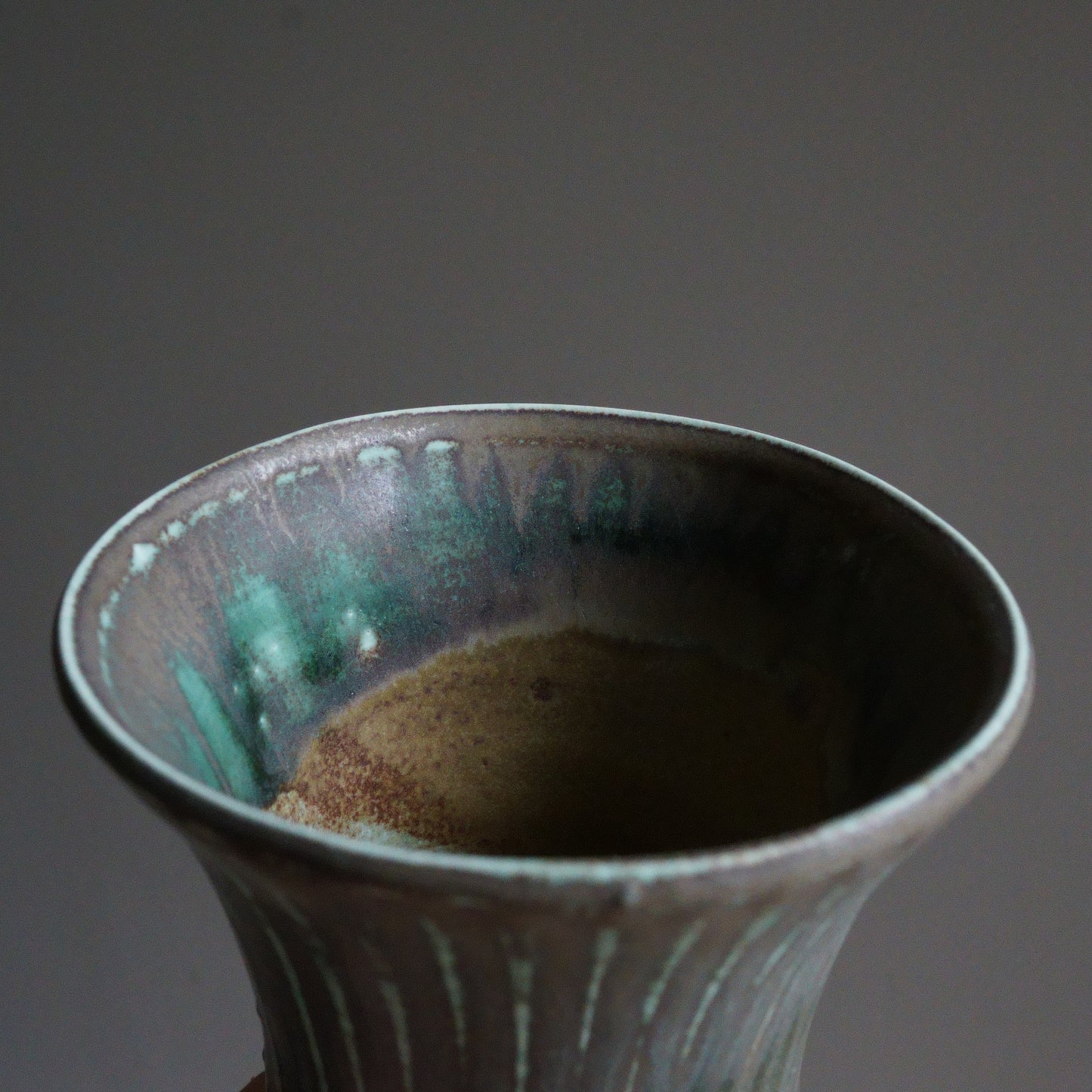 Seed Green Brown Flower Vase