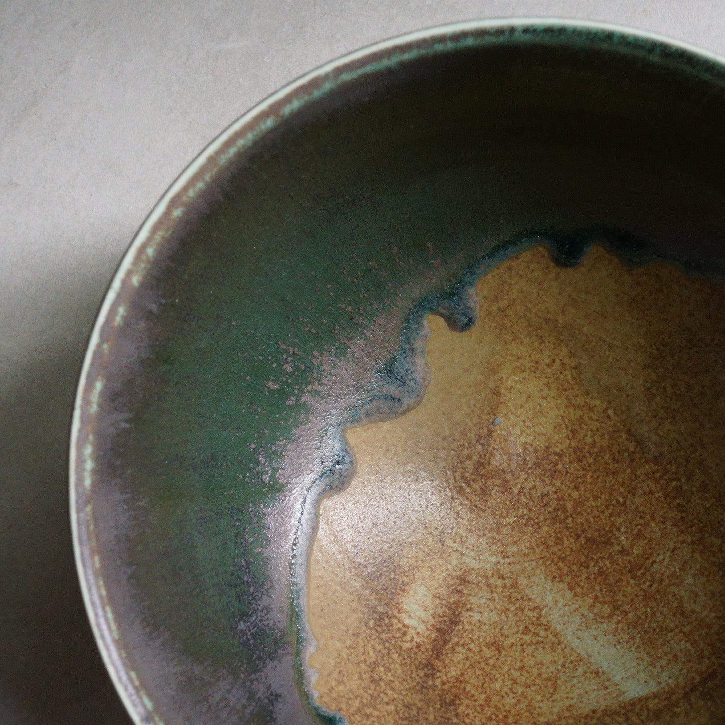 Seed Green Brown Bowl _155mm