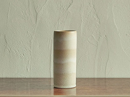 TORTUS Copenhagen (DENMARK) / Eric Landon / Unique cylinder in earth white glaze (T10)