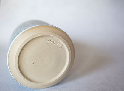 TORTUS Copenhagen (DENMARK) / Eric Landon / Long necked bottle in light blue glaze (T12)